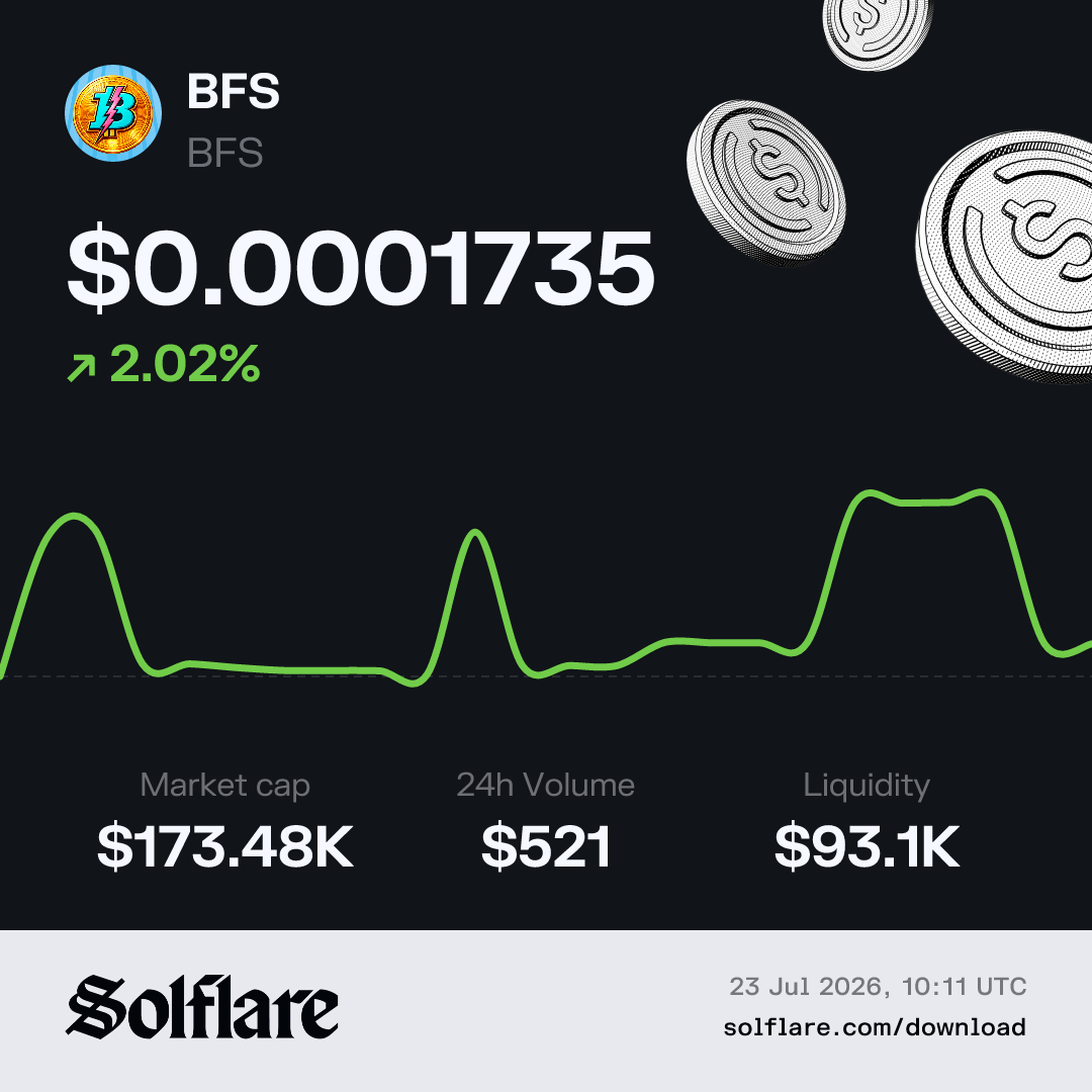 Cheap Bfs BFS Price USD | Live BFS Chart & Market Data | Solflare