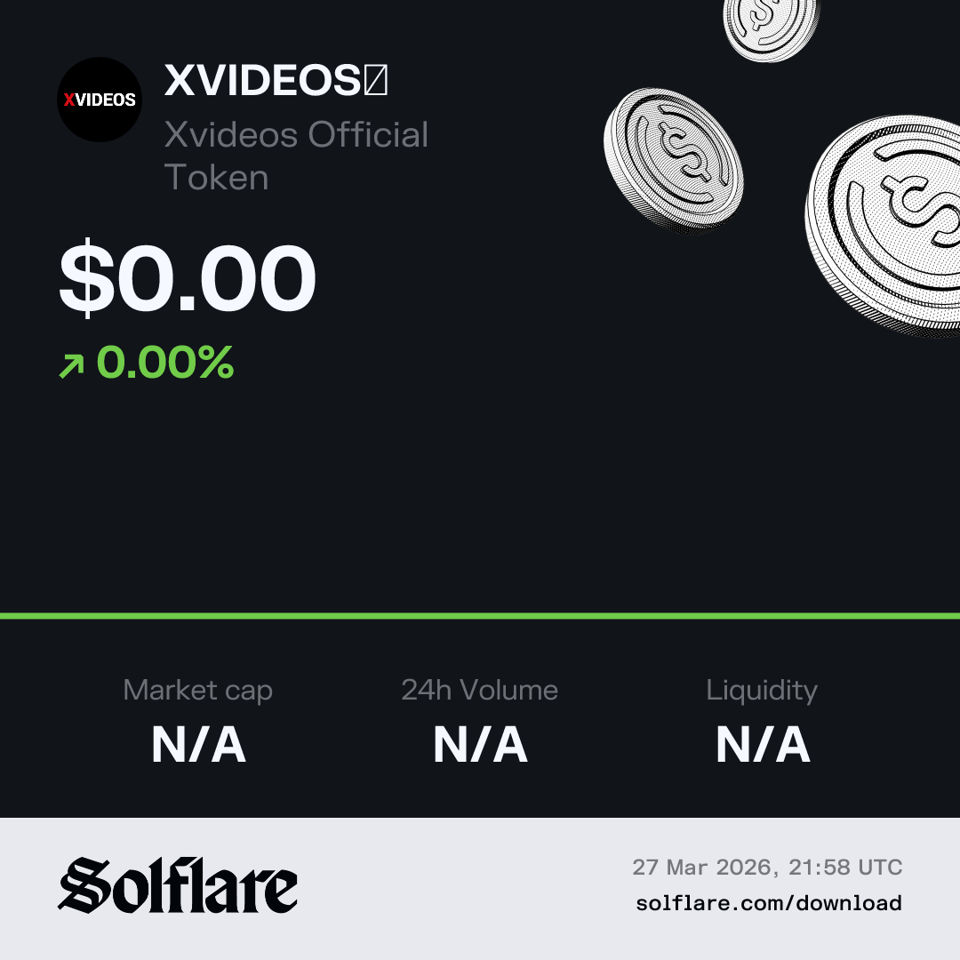 Xvideos Official Token Price Today XVIDEOS Live Chart Market Cap xvideos-official-token-price-today-xvideos-live-chart-market-cap