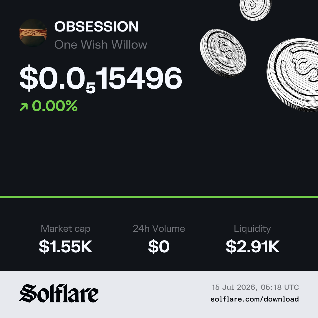 Obsession Mod Chart One Wish Willow Price Today | OBSESSION Live Chart, Market Cap & News ...